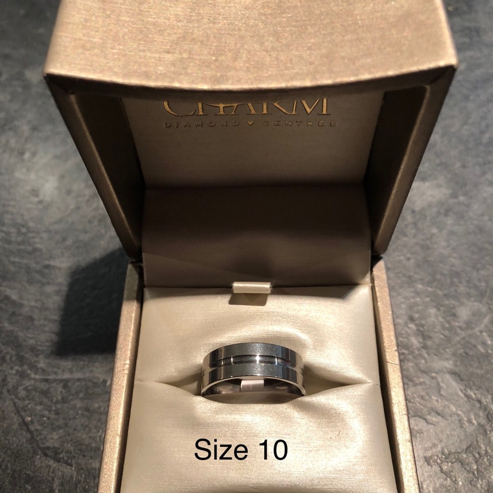 Stainless steel wedding ring